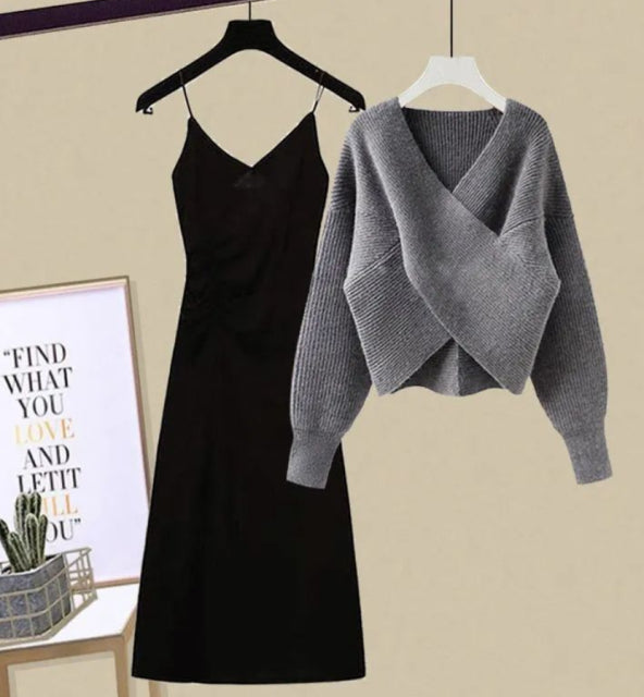 jinran Women&#39;s Knitting Solid Color Pullovers Long Sleeve Sweater Or Slim Skirt Or Suit Autumn Winter Casual Simplicity Dress New