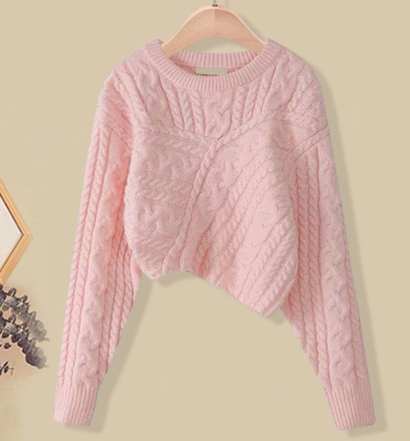 jinran Women&#39;s Knitting Solid Color Pullovers Long Sleeve Sweater Or Slim Skirt Or Suit Autumn Winter Casual Simplicity Dress New