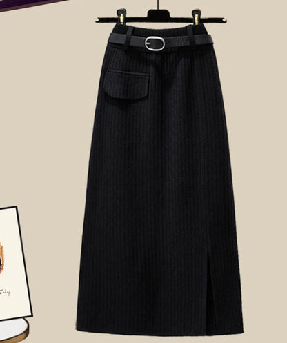 jinran Women&#39;s Knitting Solid Color Pullovers Long Sleeve Sweater Or Slim Skirt Or Suit Autumn Winter Casual Simplicity Dress New