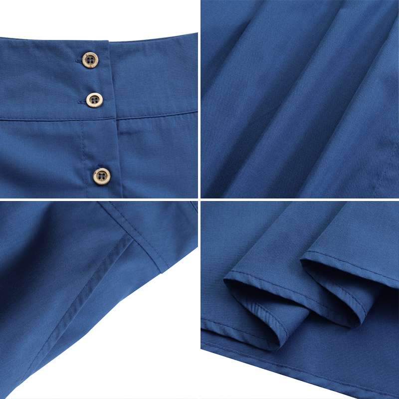 jinran Women&#39;s Spring Sundress 2022 ZANZEA Stylish Button Maxi Skirts Casual High Waist Long Vestidos Female Solid Robe Femme