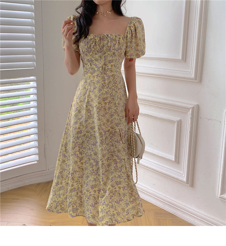 jinran Women&#39;s Summer Floral Print Casual Midi Dress Short Sleeve Elegant Sexy Party Beach Maxi Vestidos Female Fashion Prom Clothes