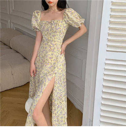 jinran Women&#39;s Summer Floral Print Casual Midi Dress Short Sleeve Elegant Sexy Party Beach Maxi Vestidos Female Fashion Prom Clothes