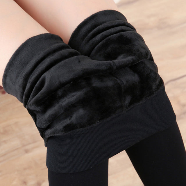 jinran Winter Women&#39;s Leggings Plus Size Leggings 4XL 5XL Velvet Warm Pants new High Waist Comfort pants Keep Warm Flexible Leggin
