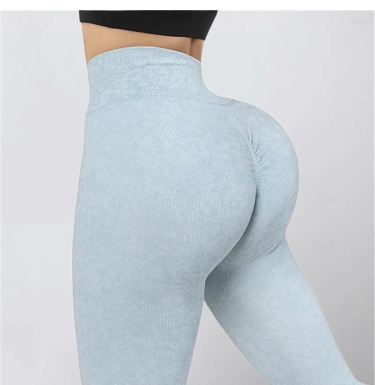 jinran New Women Solid Scrunch Butt Lifting Booty Leggings High Waist Yoga Pant Sportwear Gym Tight Push Up Women Leggings For Fitness